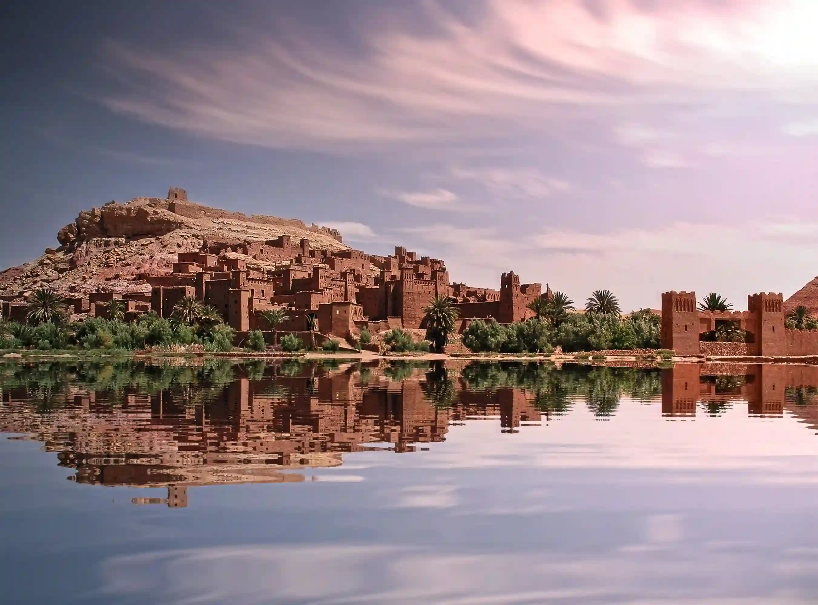 Step back in time at Morocco's cultural and historical treasures like Ait Benhaddou, a UNESCO-listed kasbah, and the ancient Roman ruins of Volubilis.